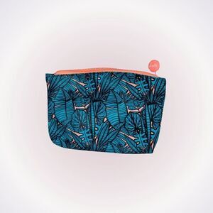 Ipsy green and pink palm tree makeup bag | Sz OS